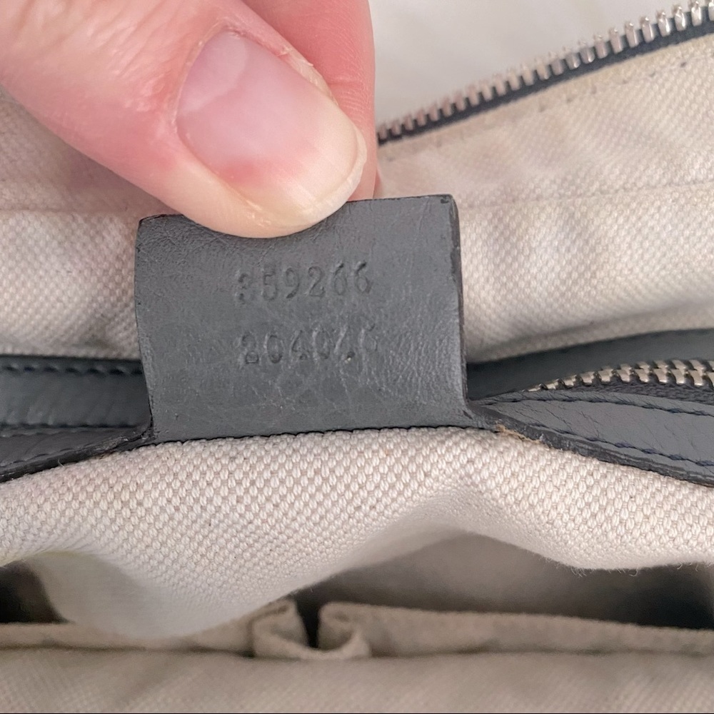 Gucci Soho Leather Briefcase Hong Kong Edition in Grey - Picture 5 of 15